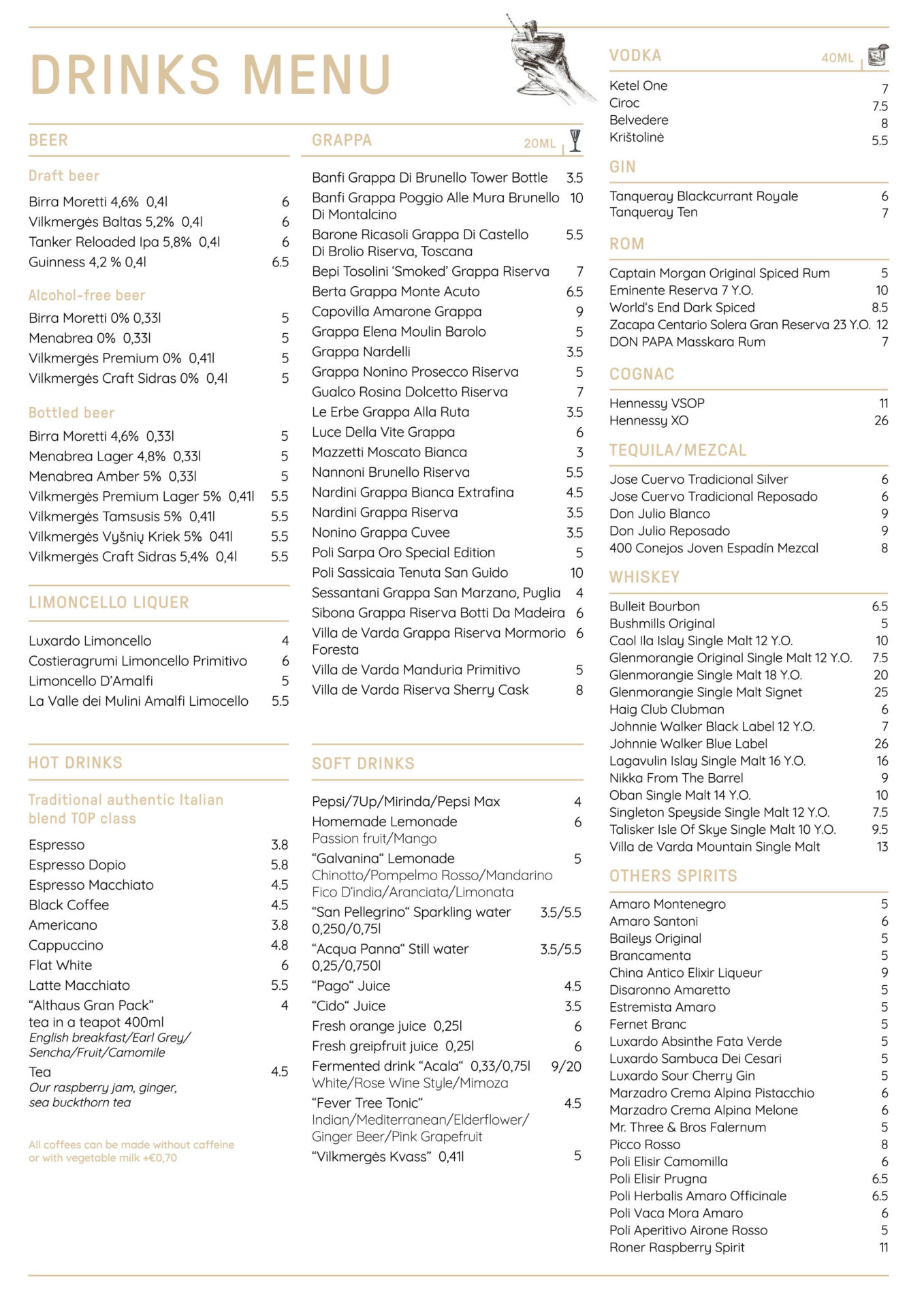 Menu – FIRENZE